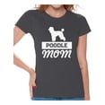 thumbnail image 1 of Awkward Styles Women's Poodle Mom Dog Lover Graphic T-shirt Tops, 1 of 4