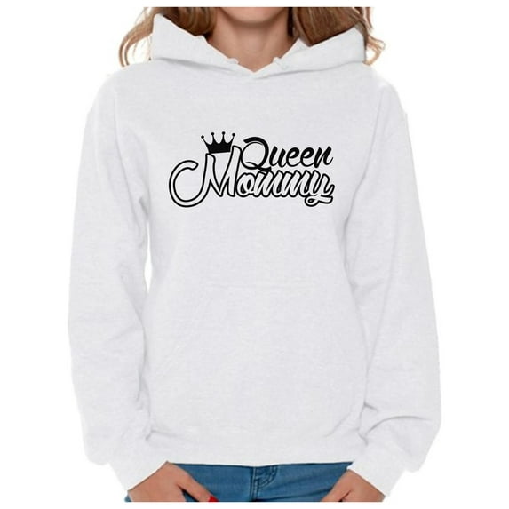Awkward Styles Women's Queen Mommy Funny Royal Graphic Hoodie Tops Gift for Mom