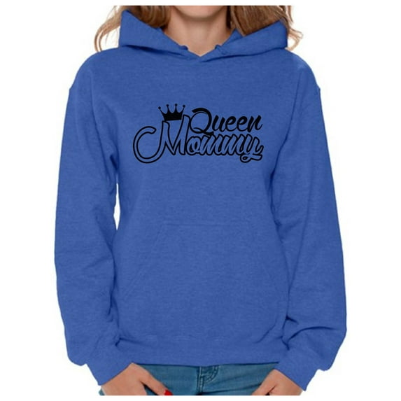 Awkward Styles Women's Queen Mommy Funny Royal Graphic Hoodie Tops Gift for Mom