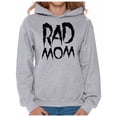 thumbnail image 1 of Awkward Styles Women's Rad Mom Cool Graphic Hoodie Tops Black Mother's Day, 1 of 4