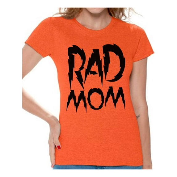 Awkward Styles Women's Rad Mom Cool Graphic T-shirt Tops Black Mother's Day