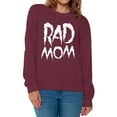 thumbnail image 1 of Awkward Styles Women's Rad Mom Funny Graphic Sweatshirt Tops White Mothering, 1 of 4