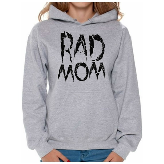Awkward Styles Women's Rad Mom Graphic Hoodie Tops Vintage Raddest Mom