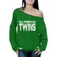 thumbnail image 1 of Awkward Styles Women's Real Women Make Twins Graphic Off Shoulder Tops Oversized Sweatshirt Mother`s Hilarious, 1 of 4
