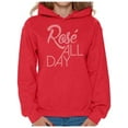 thumbnail image 1 of Awkward Styles Women's Rose All Day Relaxed Drinking Graphic Hoodie Tops Wine Lover Gift, 1 of 4