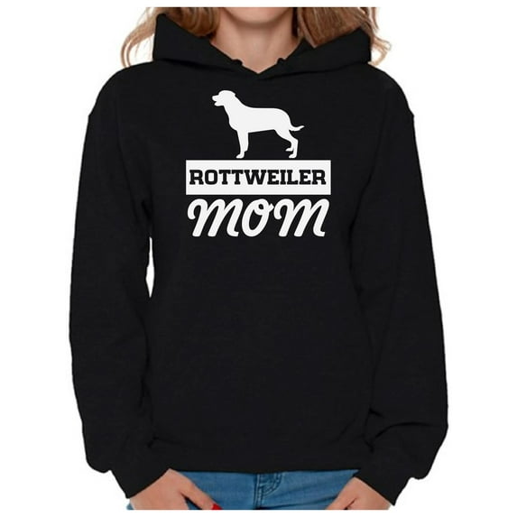 Awkward Styles Women's Rottweiler Mom Graphic Hoodie Tops Dog Mom Gift Idea