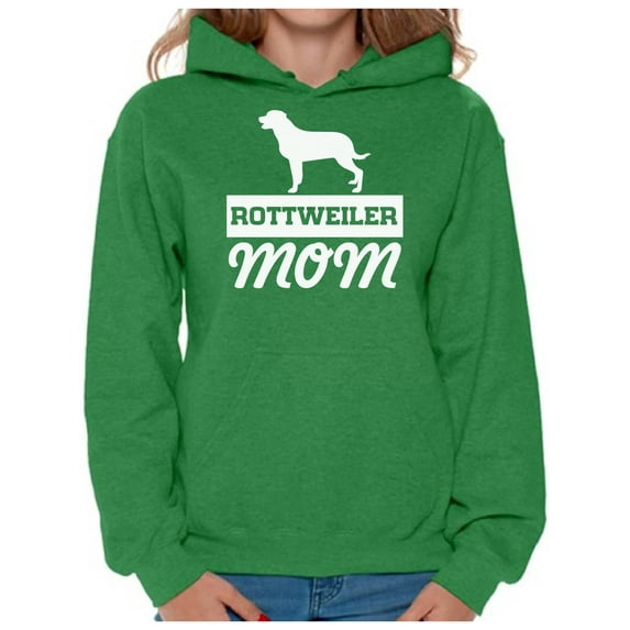 Awkward Styles Women's Rottweiler Mom Graphic Hoodie Tops Dog Mom Gift Idea