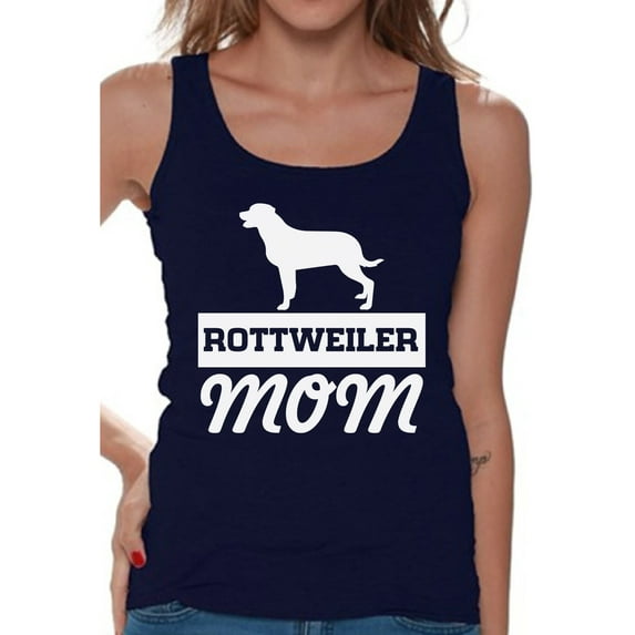 Awkward Styles Women's Rottweiler Mom Graphic Tank Tops Dog Mom Gift Idea