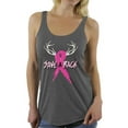 thumbnail image 1 of Awkward Styles Women's Save A Rack Graphic Racerback Tank Tops Pink Ribbon Breast Cancer Awareness, 1 of 4