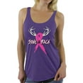 thumbnail image 1 of Awkward Styles Women's Save A Rack Graphic Racerback Tank Tops Pink Ribbon Breast Cancer Awareness, 1 of 4