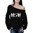 thumbnail image 1 of Awkward Styles Women's Soccer MOM Motherhood Graphic Off Shoulder Tops Oversized Sweatshirt White Sport Mom Gift Idea, 1 of 4