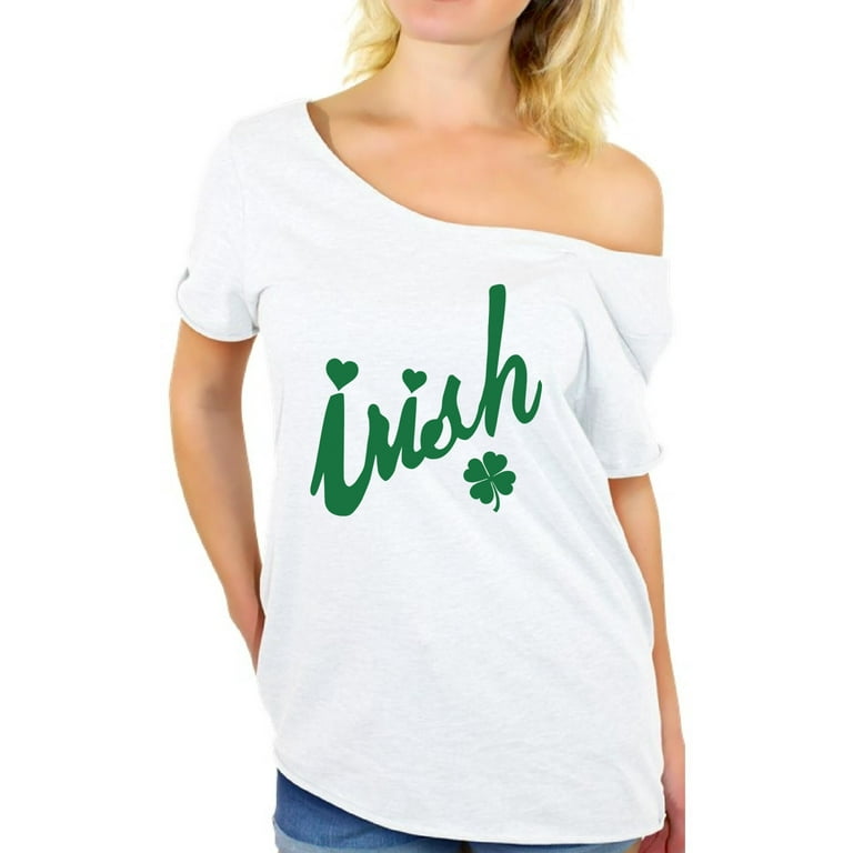 off the shoulder st patty's day shirts