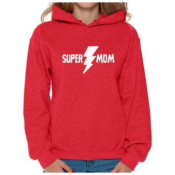 Awkward Styles Women's Super Mom Mothering Graphic Hoodie Tops Gift For Mom
