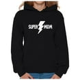 thumbnail image 1 of Awkward Styles Women's Super Mom Mothering Graphic Hoodie Tops Gift For Mom, 1 of 4