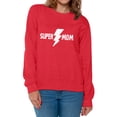 thumbnail image 1 of Awkward Styles Women's Super Mom Mothering Graphic Sweatshirt Tops Gift For Mom, 1 of 4