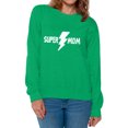 thumbnail image 1 of Awkward Styles Women's Super Mom Mothering Graphic Sweatshirt Tops Gift For Mom, 1 of 4
