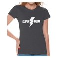 thumbnail image 1 of Awkward Styles Women's Super Mom Mothering Graphic T-shirt Tops Gift For Mom, 1 of 4
