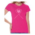 thumbnail image 1 of Awkward Styles Women's Survive Heart Graphic T-shirt Tops Pink Ribbon Cancer Awareness Hope Love Life, 1 of 4