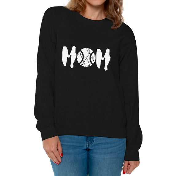 Awkward Styles Women's Tennis MOM Sport Mom's Graphic Sweatshirt Tops White Mothering Mother's Day