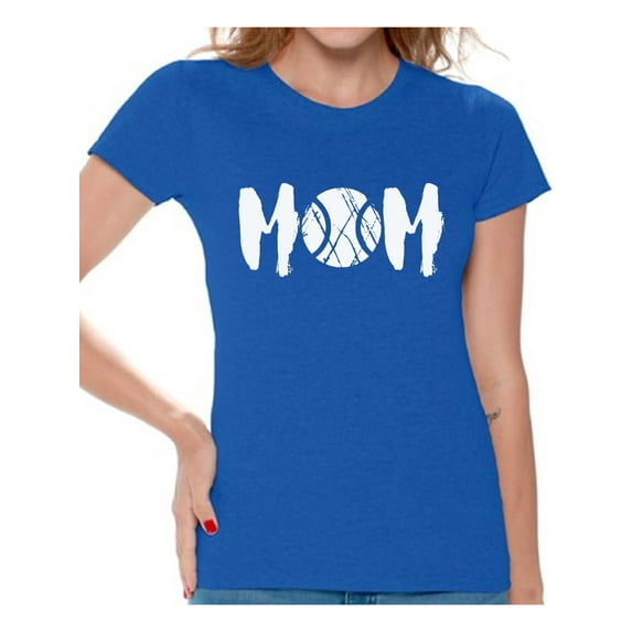 Awkward Styles Women's Tennis MOM Sport Mom's Graphic T-shirt Tops White Mothering Mother's Day