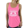 thumbnail image 1 of Awkward Styles Women's This Is What An Amazing Grandma Looks Like Graphic Racerback Tank Tops, 1 of 4