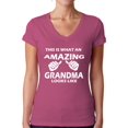 thumbnail image 1 of Awkward Styles Women's This Is What An Amazing Grandma Looks Like V-neck T-shirt, 1 of 4