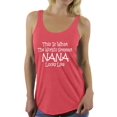 thumbnail image 1 of Awkward Styles Women's This Is What The World`s Greatest Nana Looks Like Graphic Racerback Tank Tops, 1 of 4