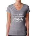 thumbnail image 1 of Awkward Styles Women's This Is What The World`s Greatest Nana Looks Like V-neck T-shirt, 1 of 4