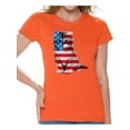 thumbnail image 1 of Awkward Styles Women's USA Flag Cat Graphic T-shirt Tops Cute 4th of July Gift American Flag, 1 of 4