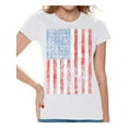 thumbnail image 1 of Awkward Styles Women's USA Flag Distressed Graphic T-shirt Tops 4th of July Independence Day, 1 of 4