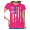 thumbnail image 1 of Awkward Styles Women's USA Flag Distressed Graphic T-shirt Tops 4th of July Independence Day, 1 of 4