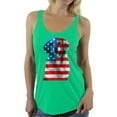 thumbnail image 1 of Awkward Styles Women's USA Flag Golden Retriever Graphic Racerback Tank Tops Independence Day Gift, 1 of 4