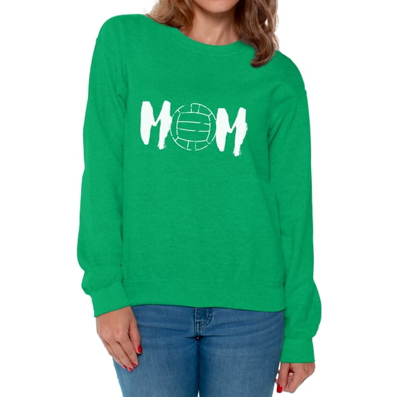 Awkward Styles Women's Volleyball MOM Sport Mom Graphic Sweatshirt Tops White Mother's Day Gift