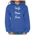 thumbnail image 1 of Awkward Styles Women's Wife Mom Boss Graphic Hoodie Tops Mother's Day Gift, 1 of 4