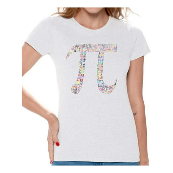 Awkward Styles Womens Graphic Shirts Women's Graphic T-shirts Women's Graphic Tees for Sarcastic Funny Humor Pi Math Shirt Womens Novelty Shirts 3.14 Pi Day Top