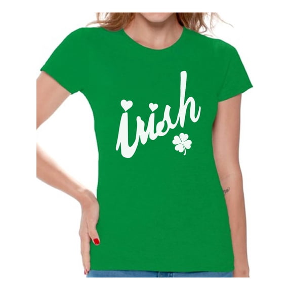 Awkward Styles Womens Irish Shirts with Shamrock St Patricks Day Irish Shirt Irish T shirt St Patrick's Day Tshirt Irish Mom Gifts Irish Grandma Gifts Irish Girlfriend Gifts for Her