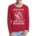 thumbnail image 1 of Awkward Styles Xmas Airforce Christmas Sweater Long Sleeve Tshirt For Women, 1 of 3