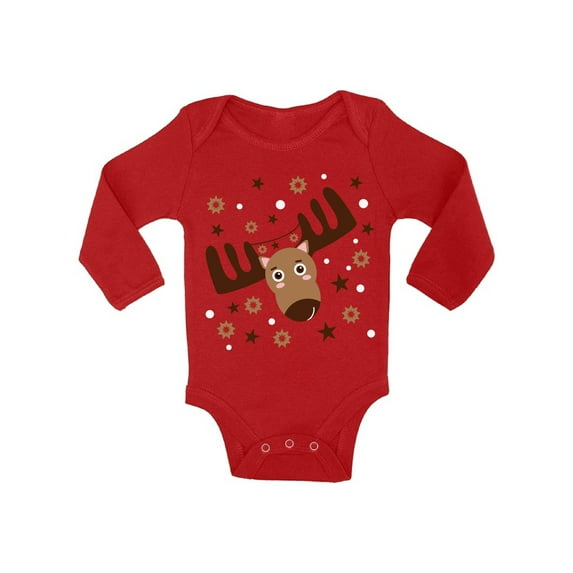 Awkward Styles Xmas Baby Outfit Bodysuit Brown Christmas Deer Baby Romper