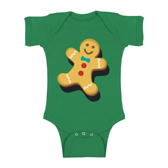 Awkward Styles Xmas Baby Outfit Bodysuit Christmas Gingerbread Romper