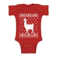 thumbnail image 1 of Awkward Styles Xmas Baby Outfit Bodysuit Christmas Llama Romper, 1 of 4
