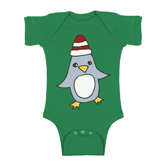 Awkward Styles Xmas Baby Outfit Bodysuit Christmas Penguin Cartoon Romper
