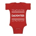 thumbnail image 1 of Awkward Styles Xmas Baby Outfit Bodysuit Daughter Christmas Pattern Romper, 1 of 4