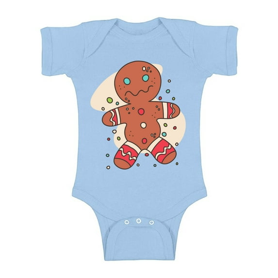 Awkward Styles Xmas Baby Outfit Bodysuit Funny Christmas Gingerbread Romper
