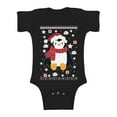 thumbnail image 1 of Awkward Styles Xmas Baby Outfit Bodysuit Penguin Christmas Pattern Romper, 1 of 4