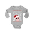 thumbnail image 1 of Awkward Styles Xmas Baby Outfit Bodysuit Pig Christmas Pattern Baby Romper, 1 of 4