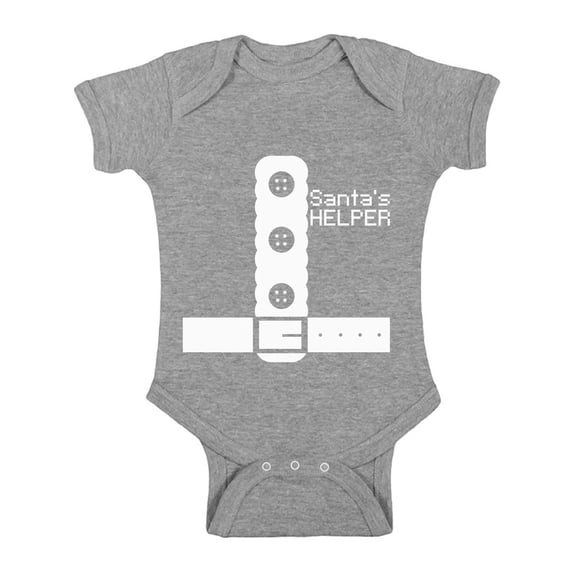 Awkward Styles Xmas Baby Outfit Bodysuit Santa's Christmas Helper Romper
