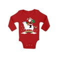 thumbnail image 1 of Awkward Styles Xmas Baby Outfit Bodysuit Unicorn Santa Christmas Rainbow Baby Romper, 1 of 4