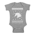 thumbnail image 1 of Awkward Styles Xmas Baby Outfit Bodysuit White Christmas Unicorn Romper, 1 of 4