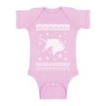 thumbnail image 1 of Awkward Styles Xmas Baby Outfit Bodysuit White Christmas Unicorn Romper, 1 of 4