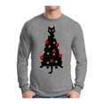 thumbnail image 1 of Awkward Styles Xmas Cat Christmas Sweater Long Sleeve Tshirt For Men, 1 of 4